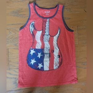 Cat & Jack Red Boys' Guitar Tank Top